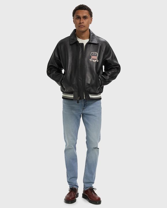 SLIM TAPER DISTRESSED SEA JEAN