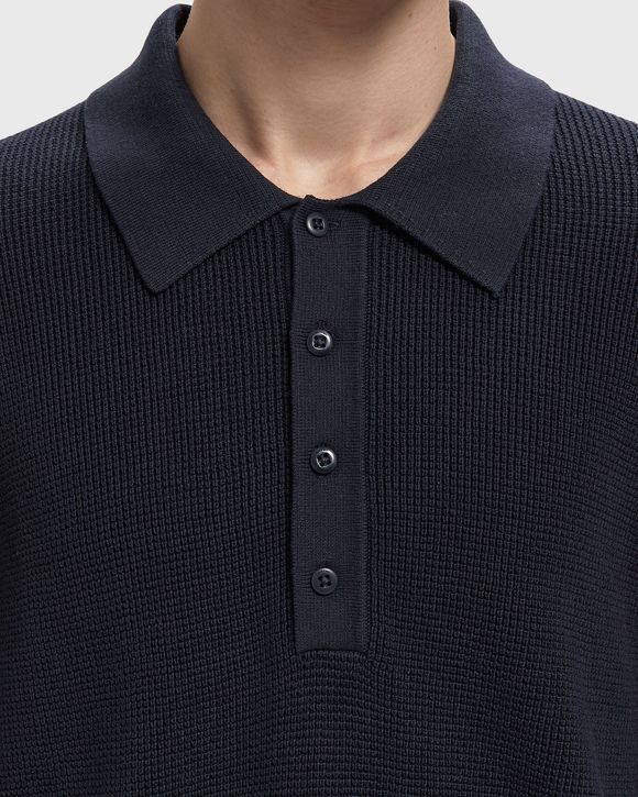 SS COTTON WAFFLE POLO COLLARSWTR