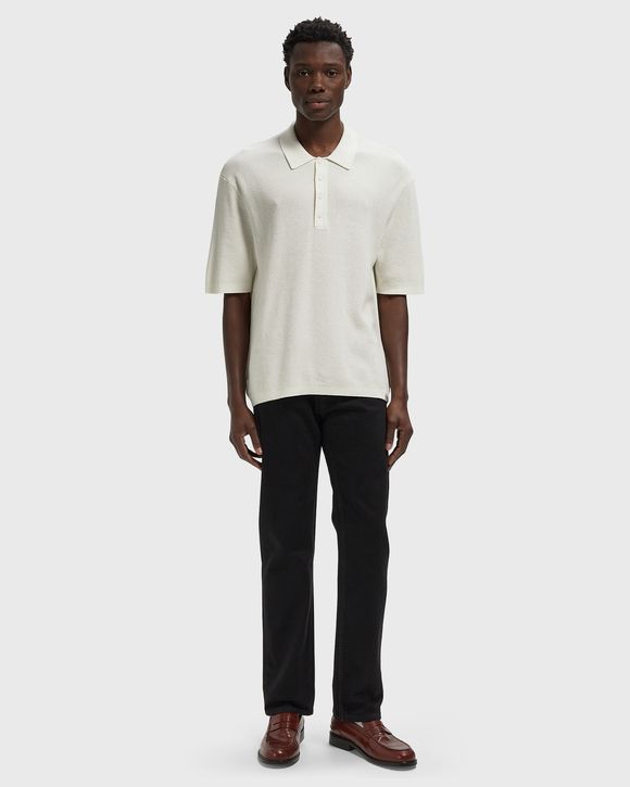 SS COTTON WAFFLE POLO COLLARSWTR