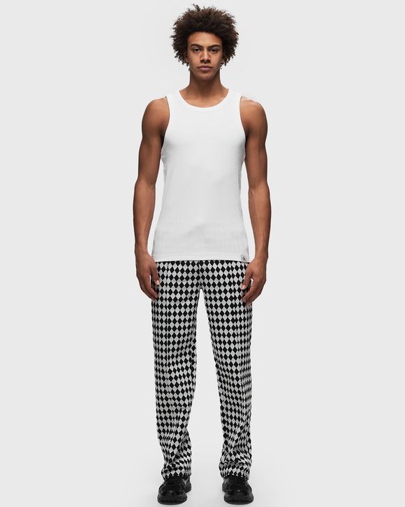 WOVEN TAB TANK TOP