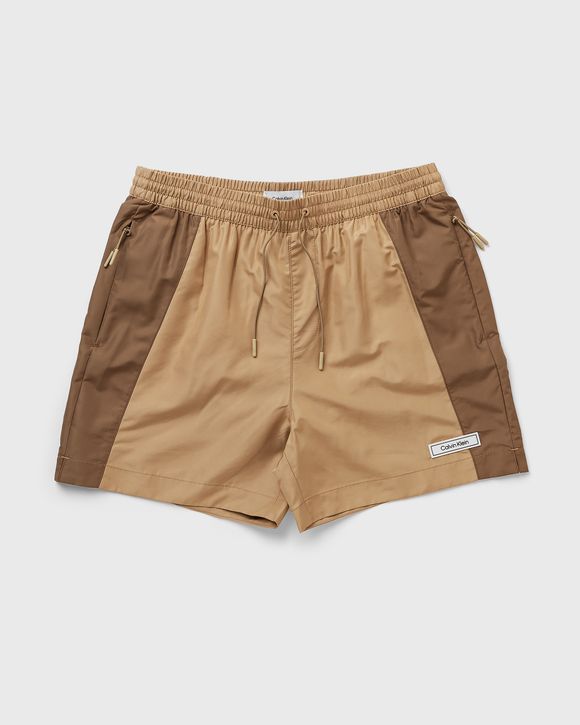 MEDIUM DRAWSTRING-BLOCK SWIMSHORTS