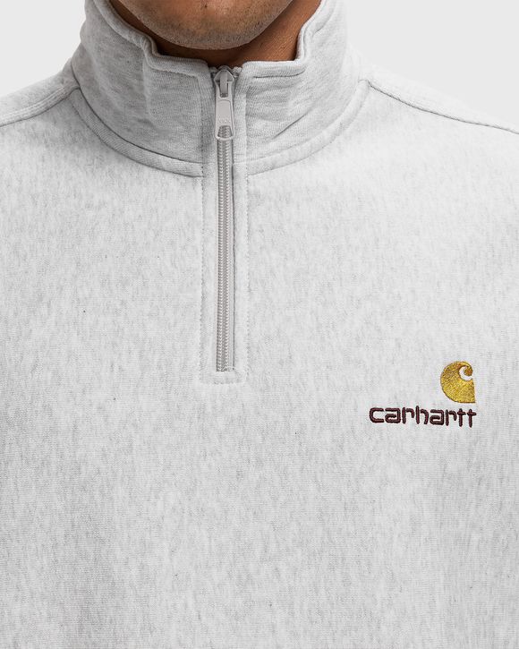 Carhartt WIP Half Zip American Script Sweatshirt Grey | BSTN Store