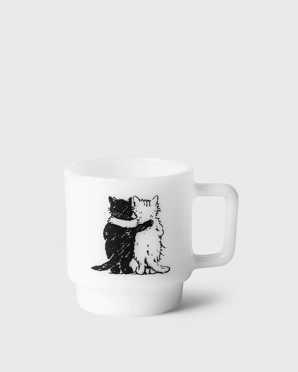 Hugging Cats Glass Mug