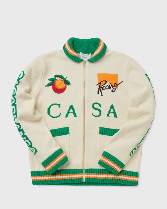 CASA RACING INTARSIA KNIT JACKET