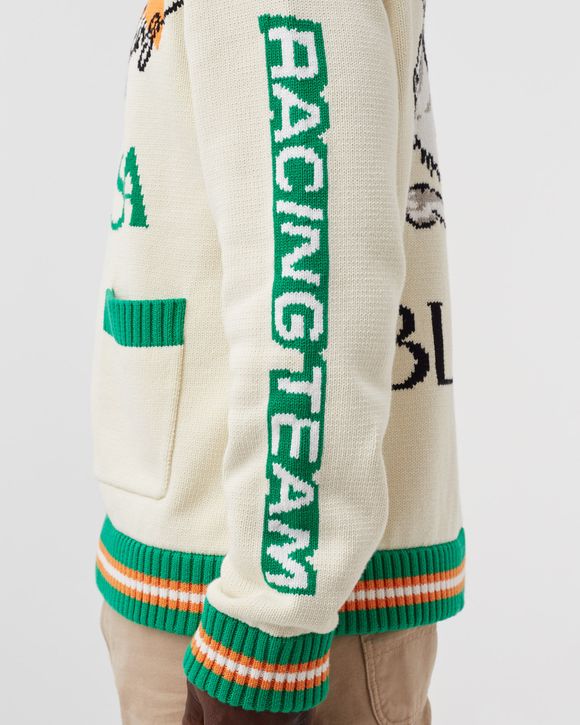 CASA RACING INTARSIA KNIT JACKET
