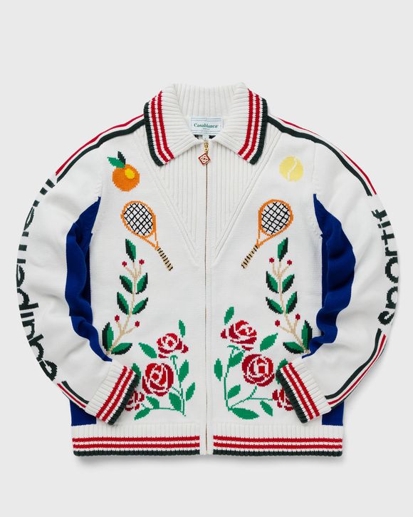 CASABLANCA LAUREL INTARSIA KNIT JACKET