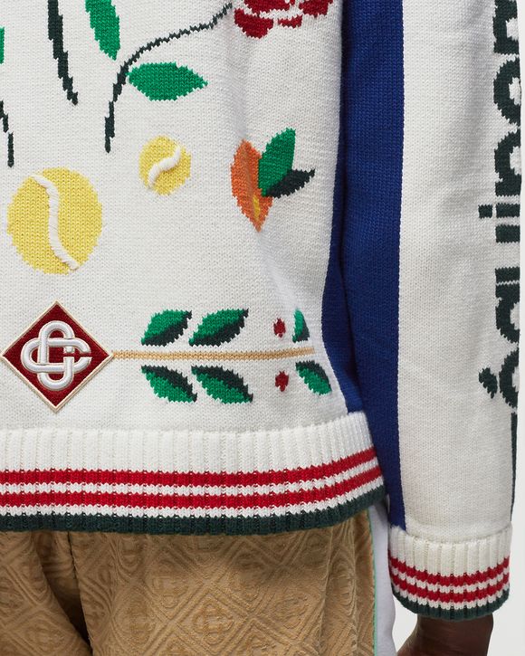 CASABLANCA LAUREL INTARSIA KNIT JACKET
