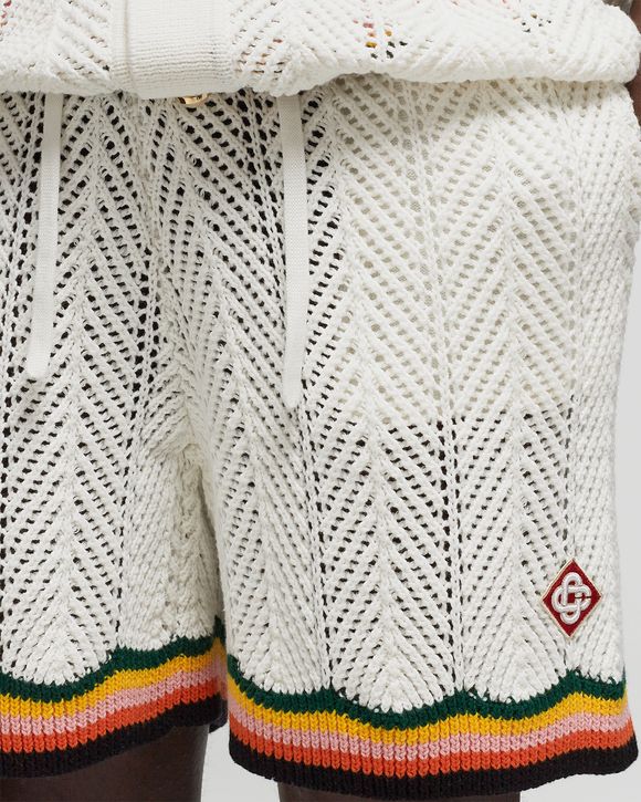 CHEVRON LACE SHORTS