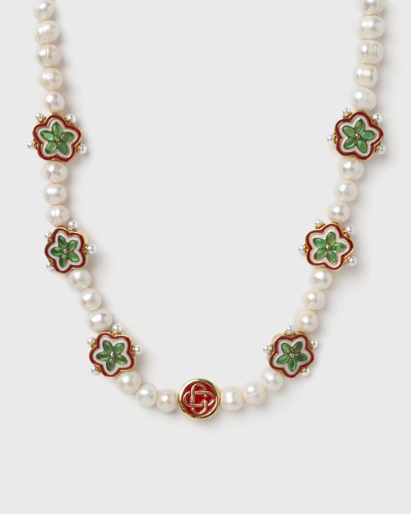 GRADIENT FLOWER SHORT NECKLACE