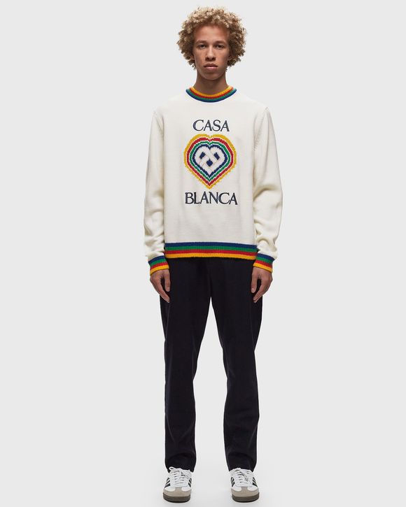 HEART BOUCLE BRAND JUMPER
