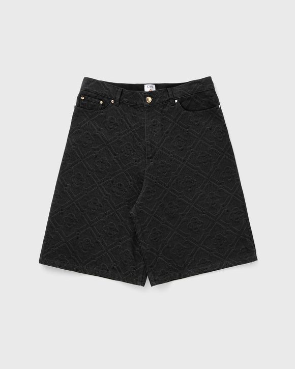 LASER MONOGRAM DENIM SHORTS