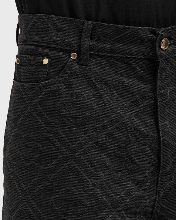 LASER MONOGRAM DENIM SHORTS