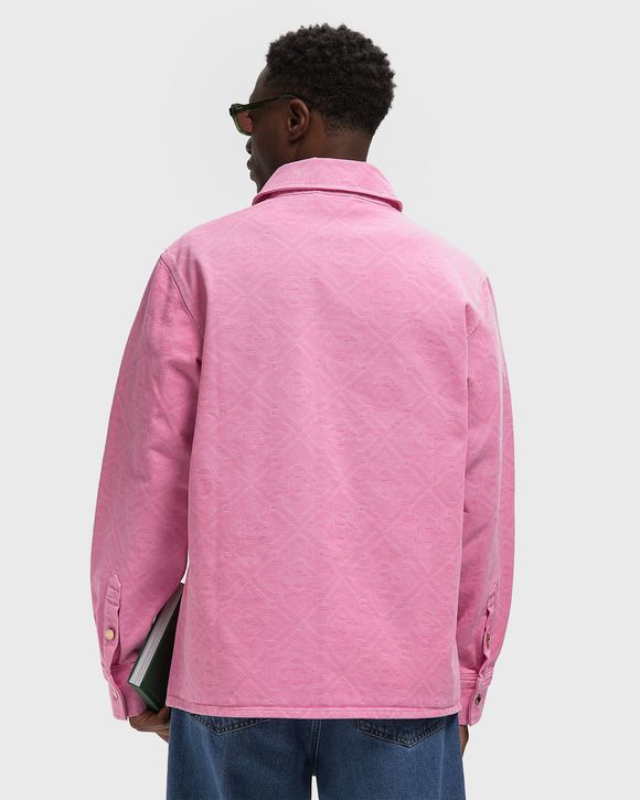 LASER MONOGRAM OVERSIZED DENIM SHIRT