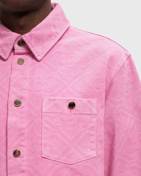 LASER MONOGRAM OVERSIZED DENIM SHIRT