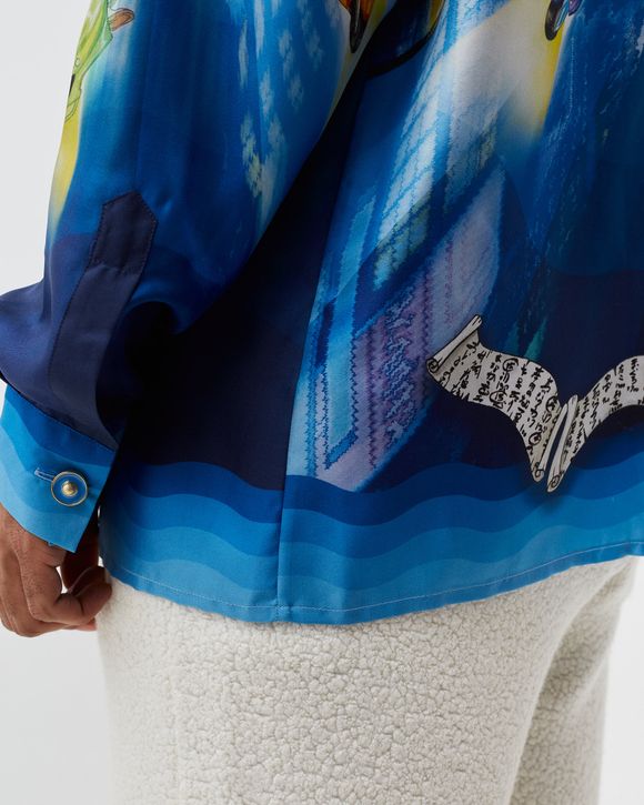 LONG SLEEVE CUBAN COLLAR SHIRT
