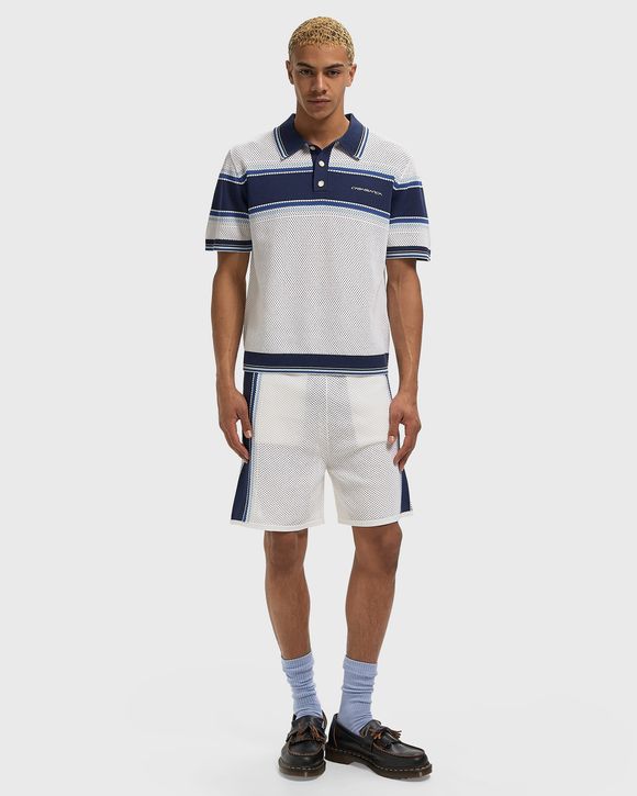 MESH STRIPE POLO