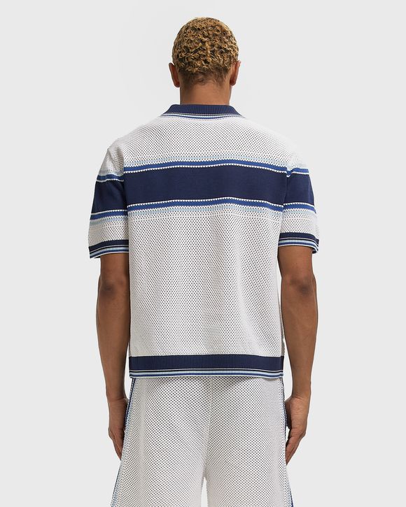 MESH STRIPE POLO