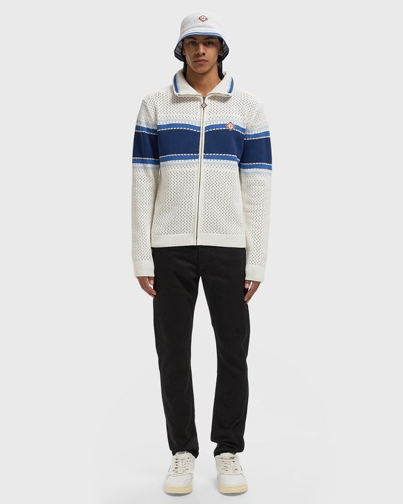 MESH STRIPE TRACK JACKET