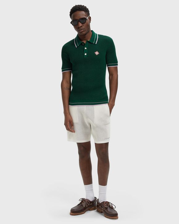 MOCK MINI CROCHET POLO