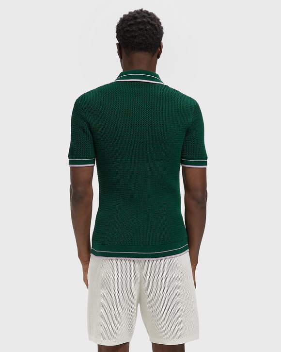 MOCK MINI CROCHET POLO
