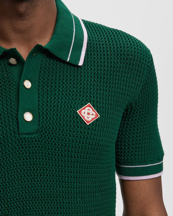 MOCK MINI CROCHET POLO