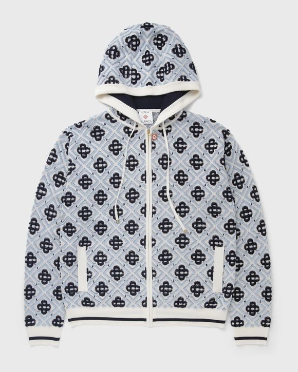 MONOGRAM ZIP UP HOODIE