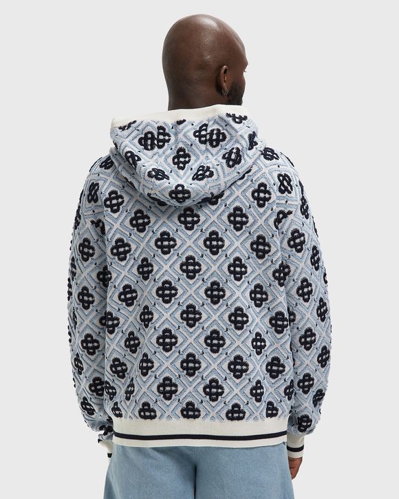 MONOGRAM ZIP UP HOODIE