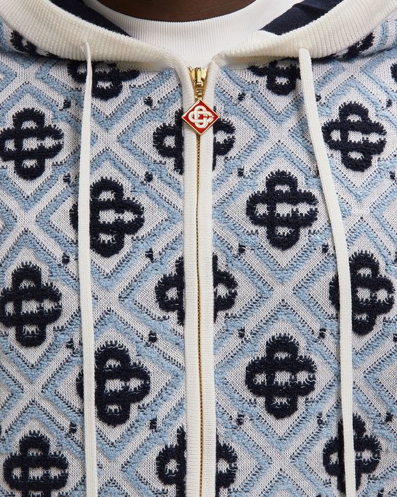 MONOGRAM ZIP UP HOODIE