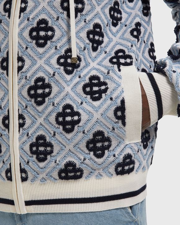MONOGRAM ZIP UP HOODIE