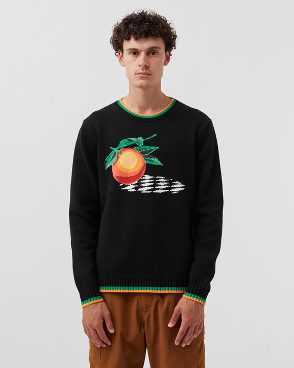 ORANGE INTARSIA SWEATER