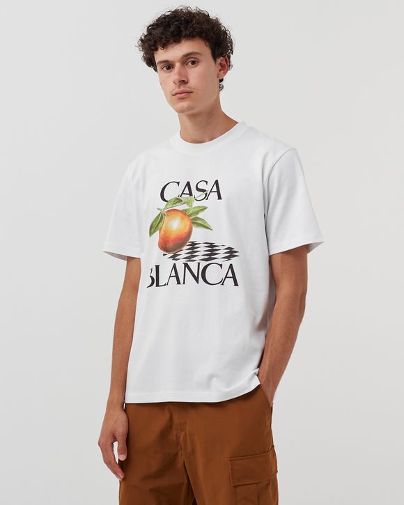 ORANGE PRINTED TEE