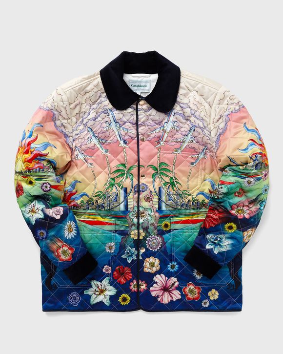 PRINTED AND QUILTED HUNTING JACKET