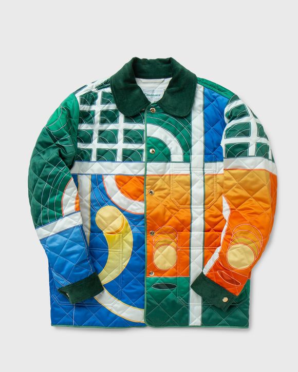 PRINTED AND QUILTED HUNTING JACKET