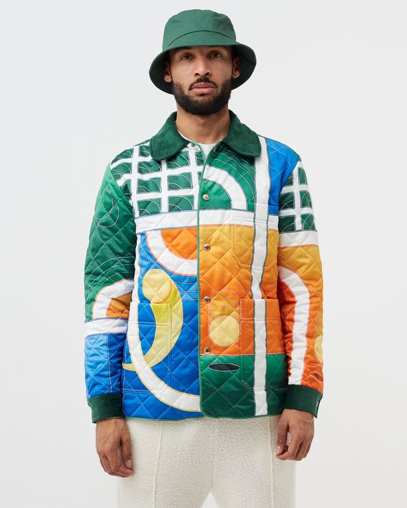 PRINTED AND QUILTED HUNTING JACKET