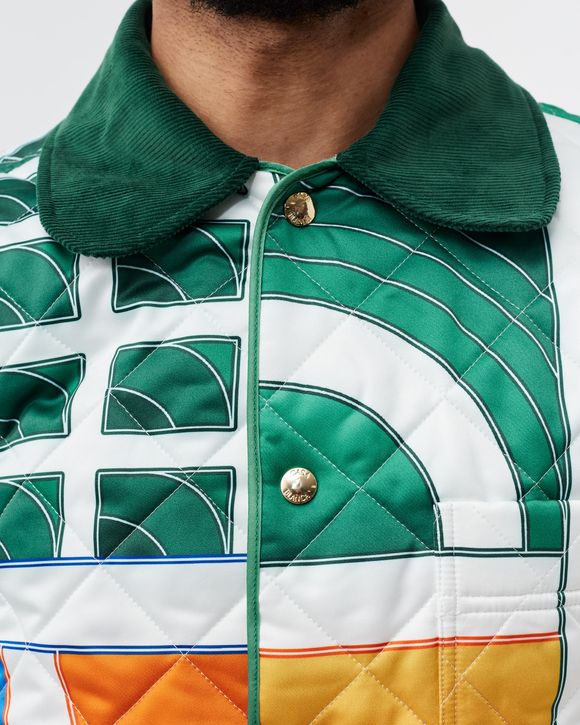 PRINTED AND QUILTED HUNTING JACKET