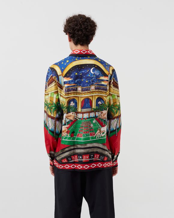 PRINTED SILK TWILL SHIRT