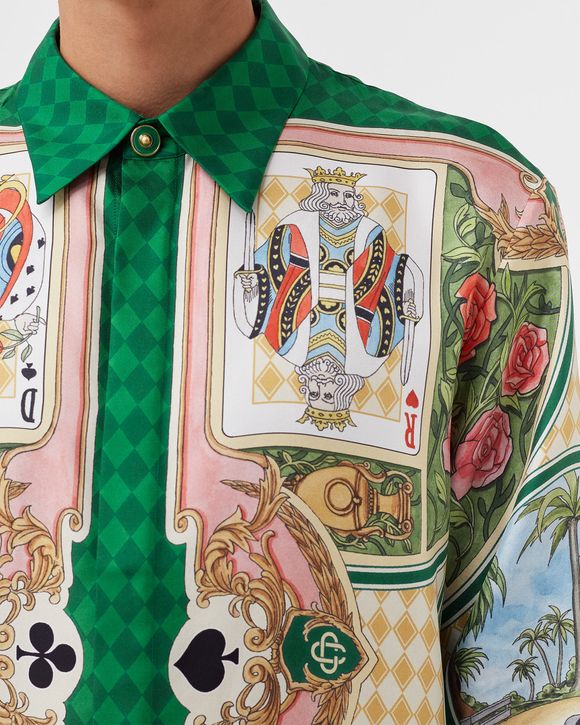 PRINTED SILK TWILL SHIRT