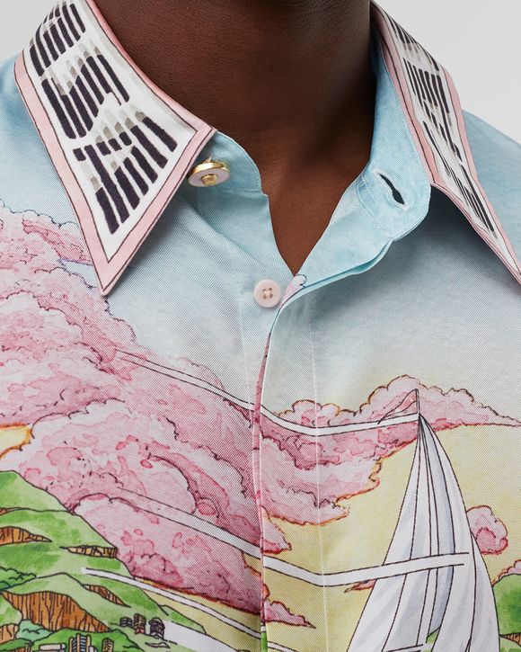 PRINTED SILK TWILL SHIRT
