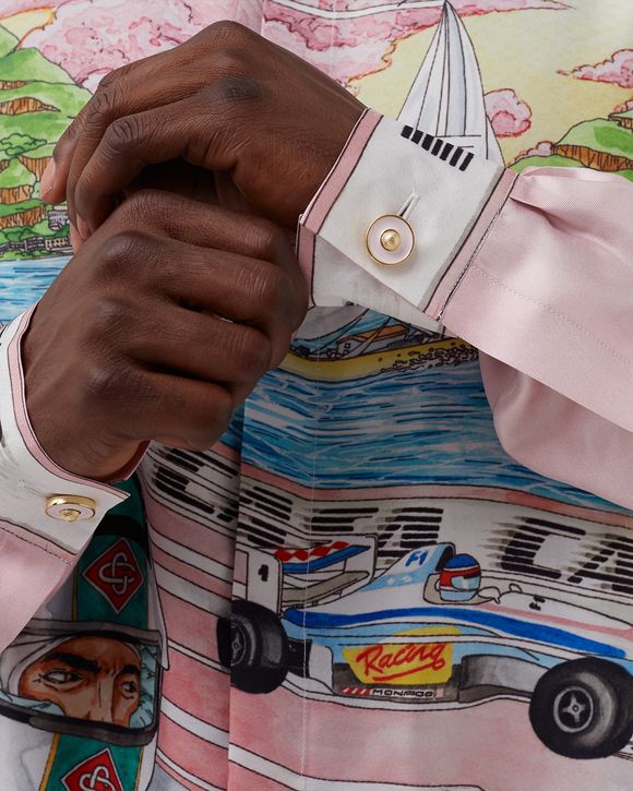 PRINTED SILK TWILL SHIRT