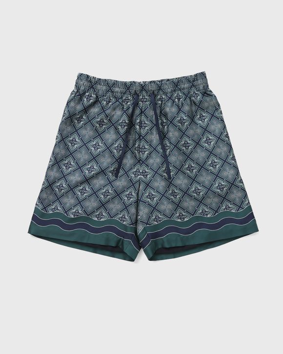 RADIATING MONOGRAM SILK SHORTS
