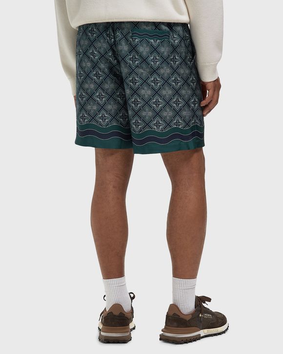 RADIATING MONOGRAM SILK SHORTS