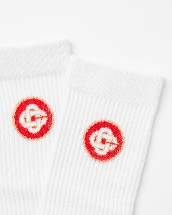 ROUND LOGO RIBBED SPORT SOCK