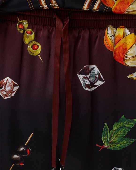 SILK SHORTS WITH DRAWSTRINGS