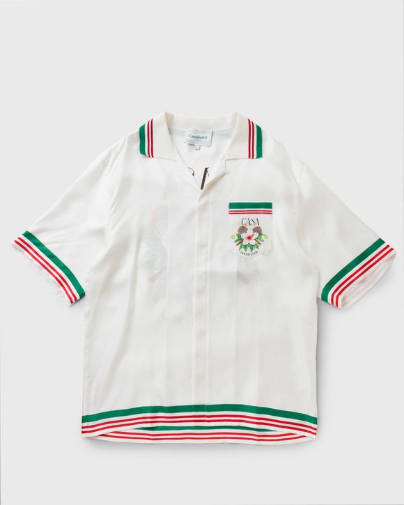 TENNIS CLUB PRINT SILK SHIRT