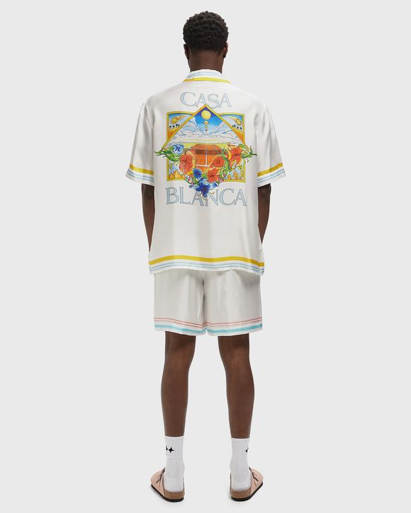 TENNIS LANDSCAPE CUBAN COLLAR SS SHIRT