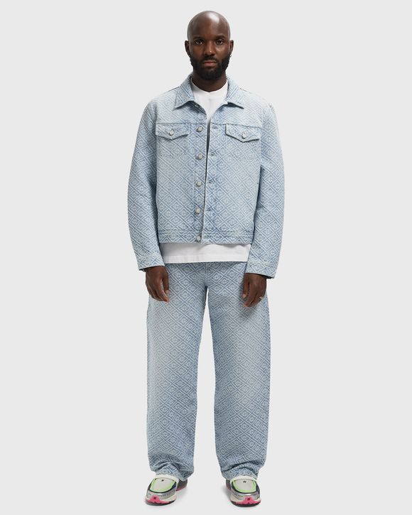 WASHED MONOGRAM DENIM JACKET