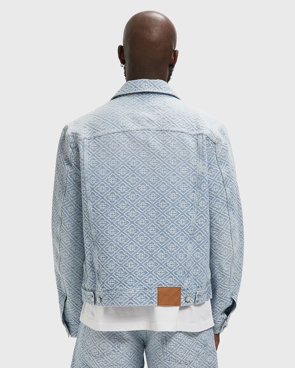 WASHED MONOGRAM DENIM JACKET