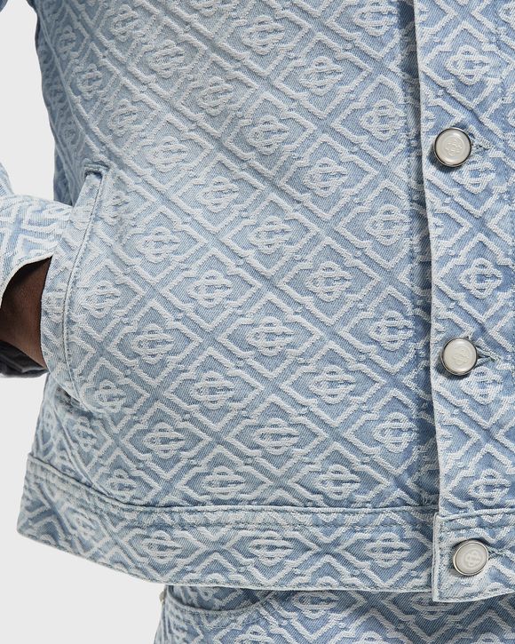 WASHED MONOGRAM DENIM JACKET