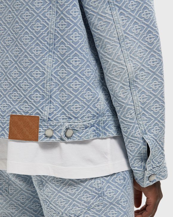 WASHED MONOGRAM DENIM JACKET