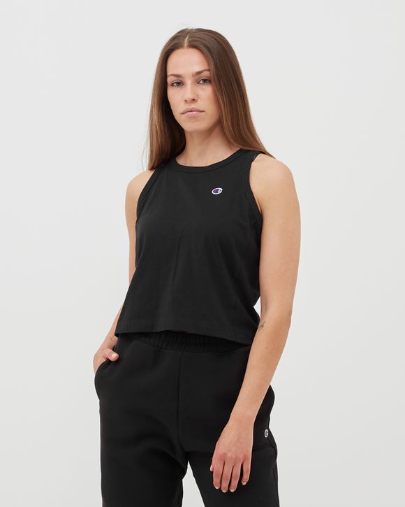 WMNS RIBBED INSERT CROPPED TANK TOP